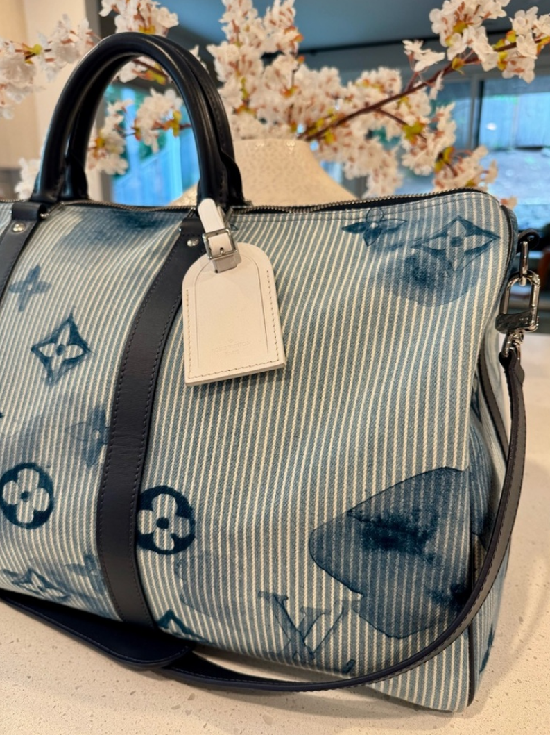 Louis Vuitton Virgil Abloh Blue Watercolor