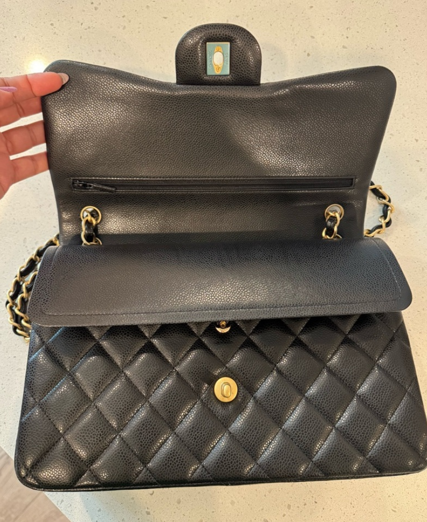 Chanel Caviar Jumbo Double Flap Bag