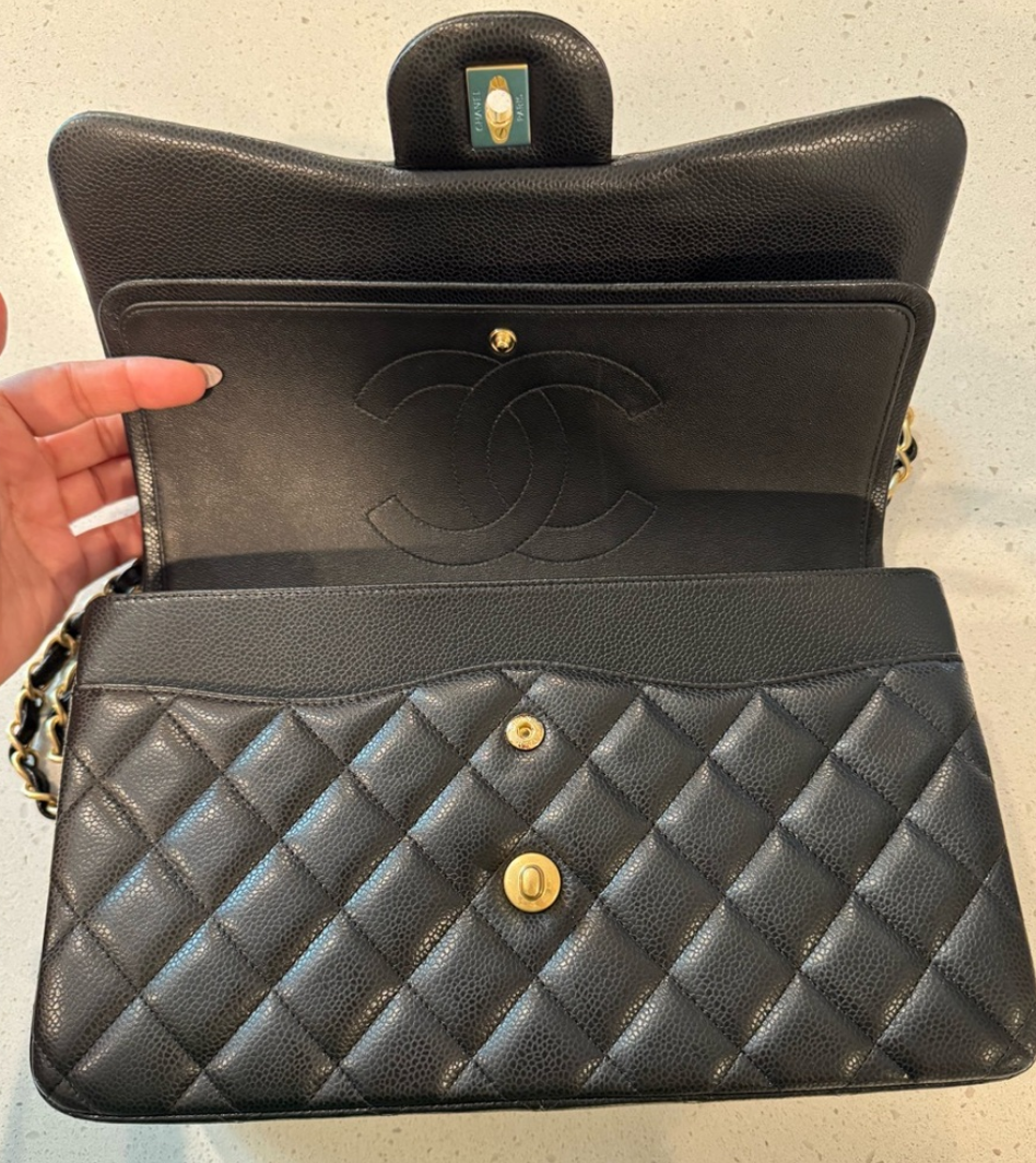 Chanel Caviar Jumbo Double Flap Bag