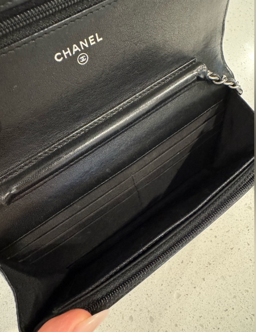 Chanel Studded Quilted Chevron Reissue Wallet on Chain WOC