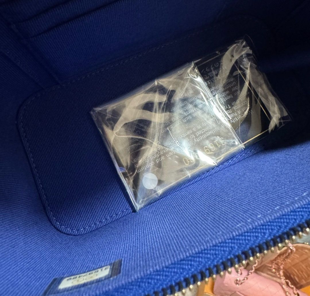 Chanel Top Handle Vanity Case in Blue with Gold Hardware
