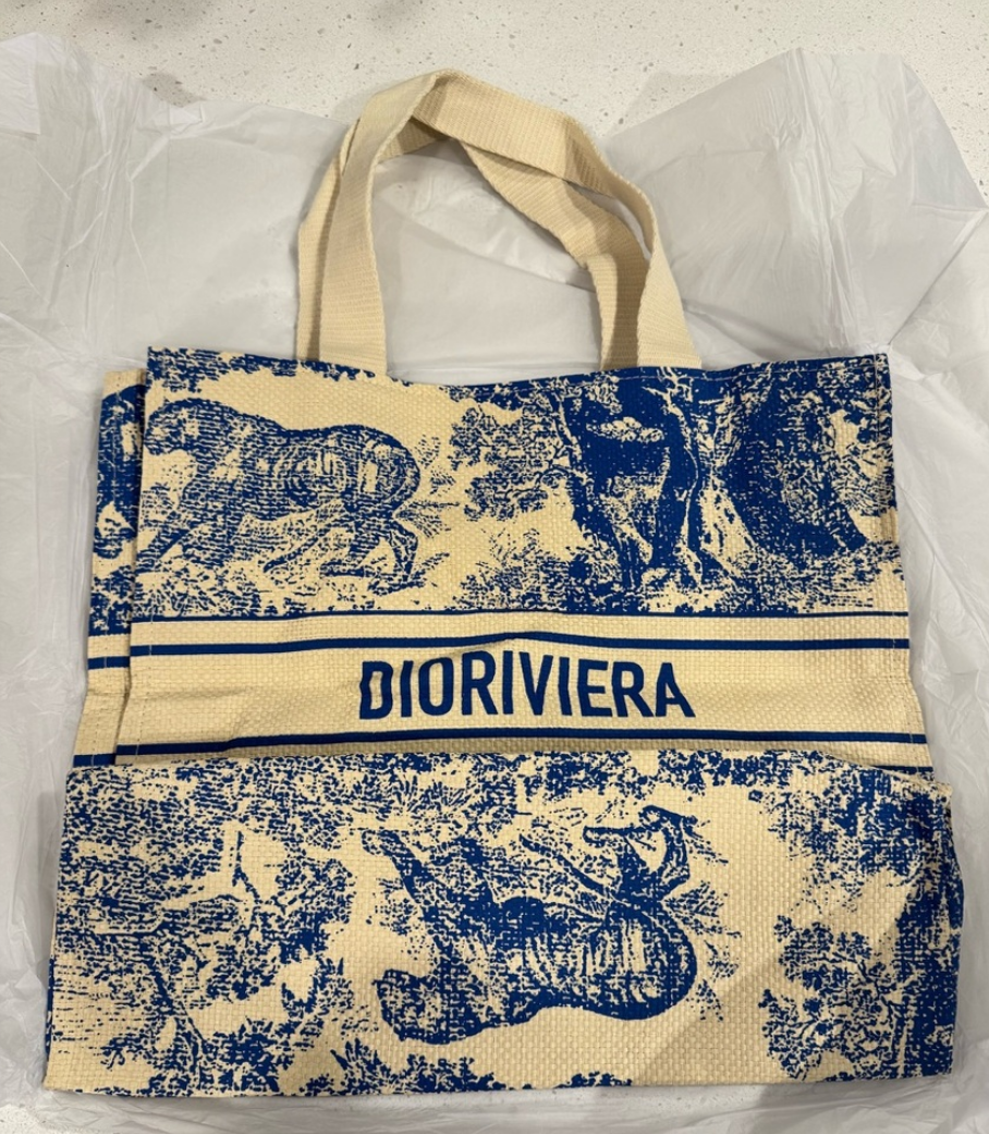 Dior Dioriviera Straw Tote GWP item