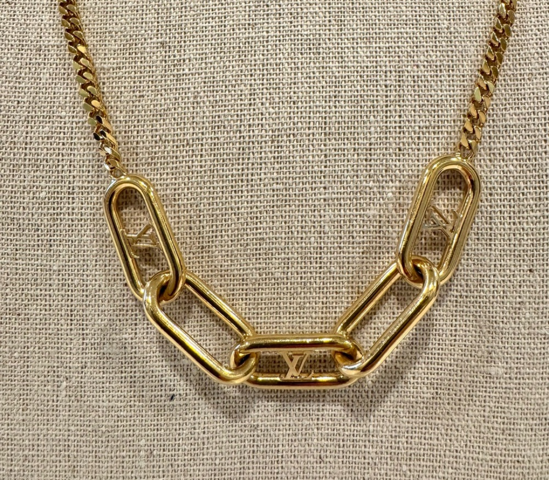 Louis Vuitton My Chain Link LV Logo Necklace