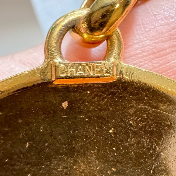 Authentic Chanel  Medallion Chain Necklace