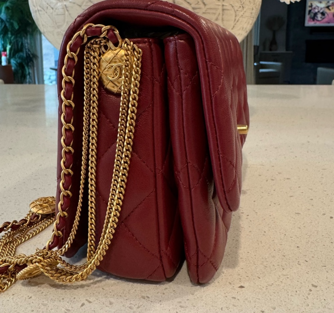 Chanel Precious Buttons Quilted Flap Bag