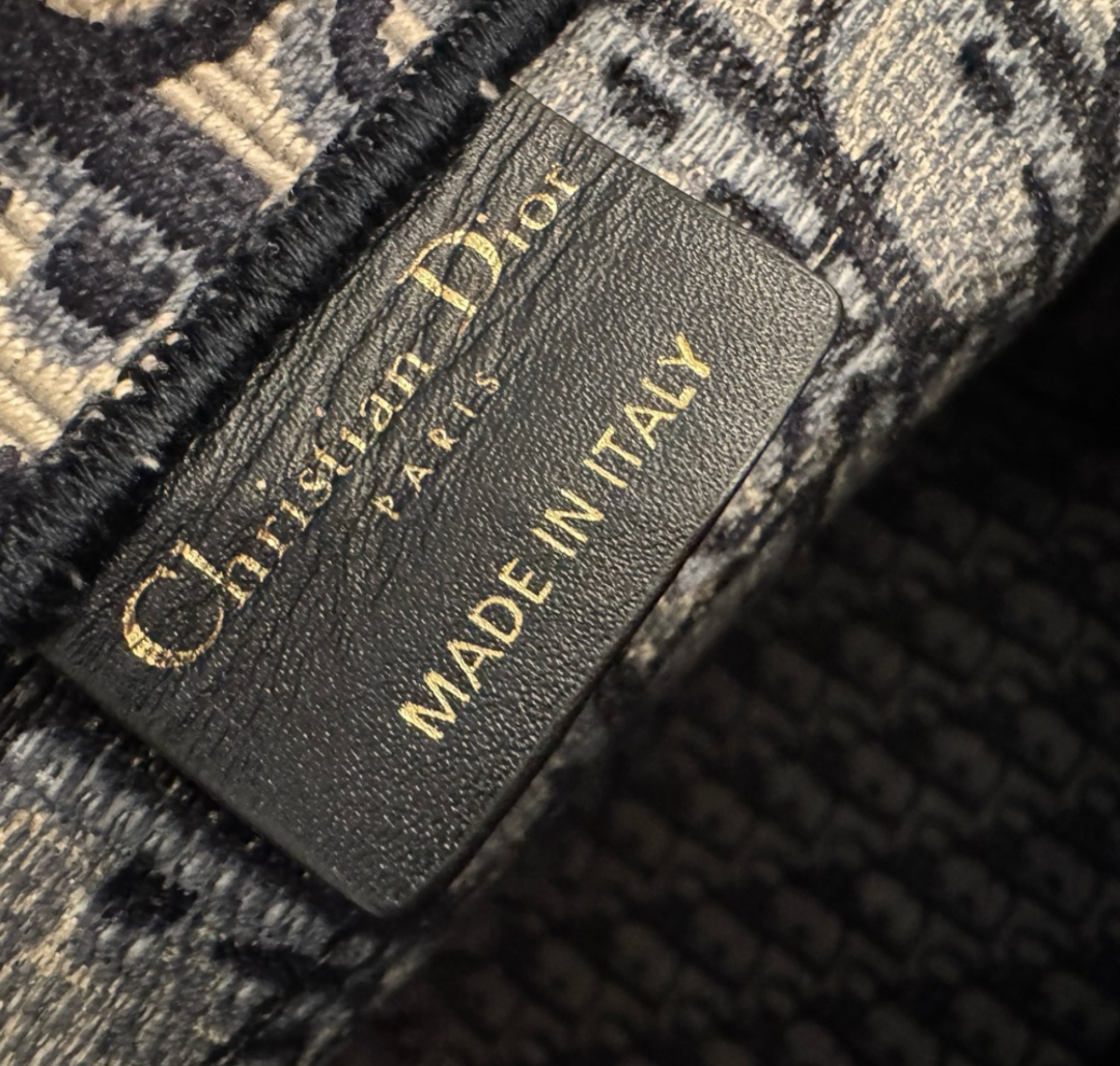 DIOR Blue Trotter Large Book Tote