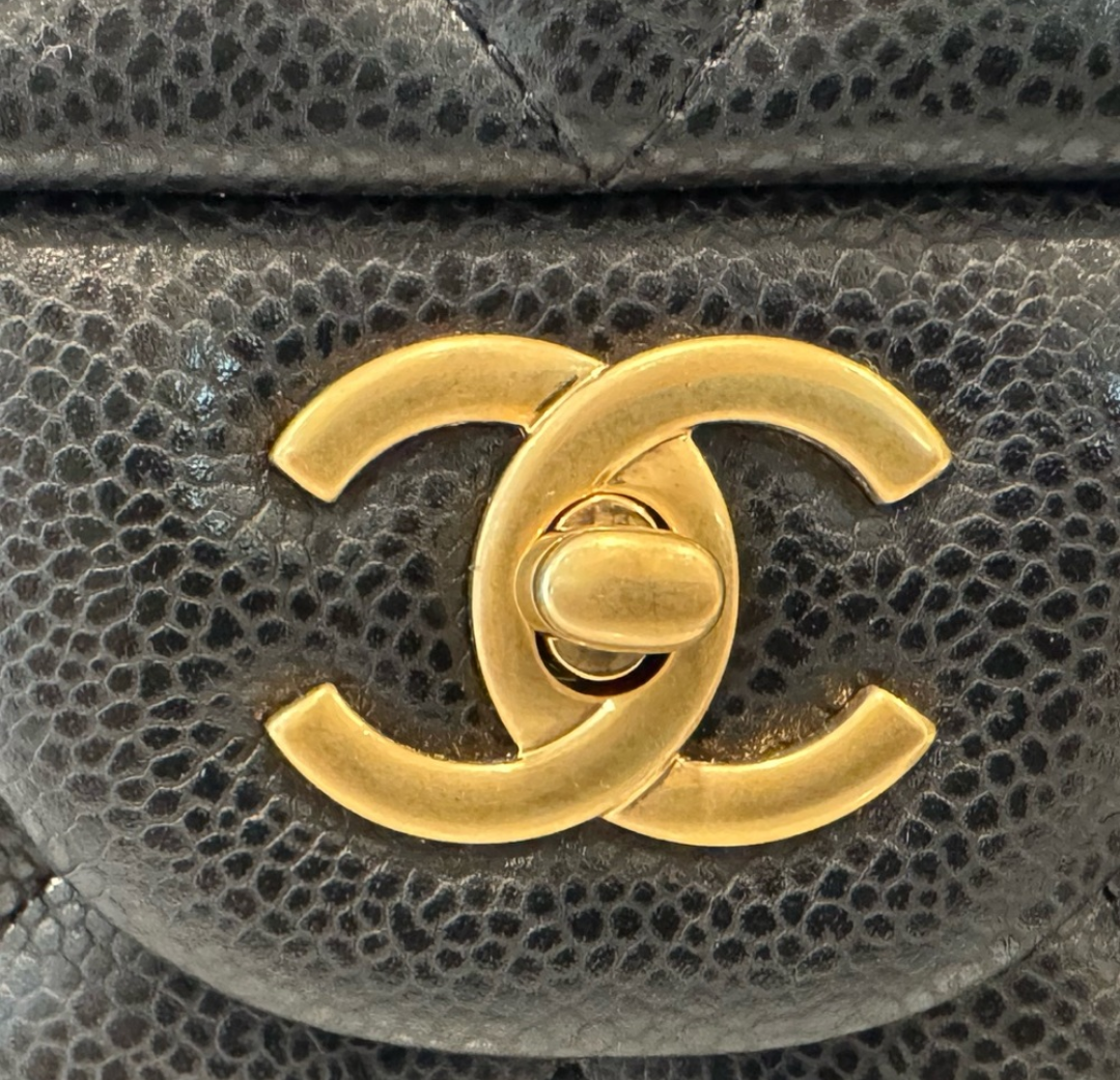 Chanel Caviar Jumbo Double Flap Bag