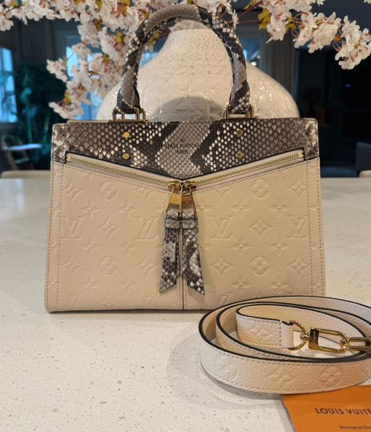 Louis Vuitton Empreinte Leather & Python Scully Tote
