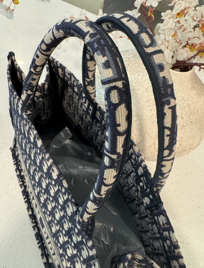 DIOR Blue Trotter Large Book Tote