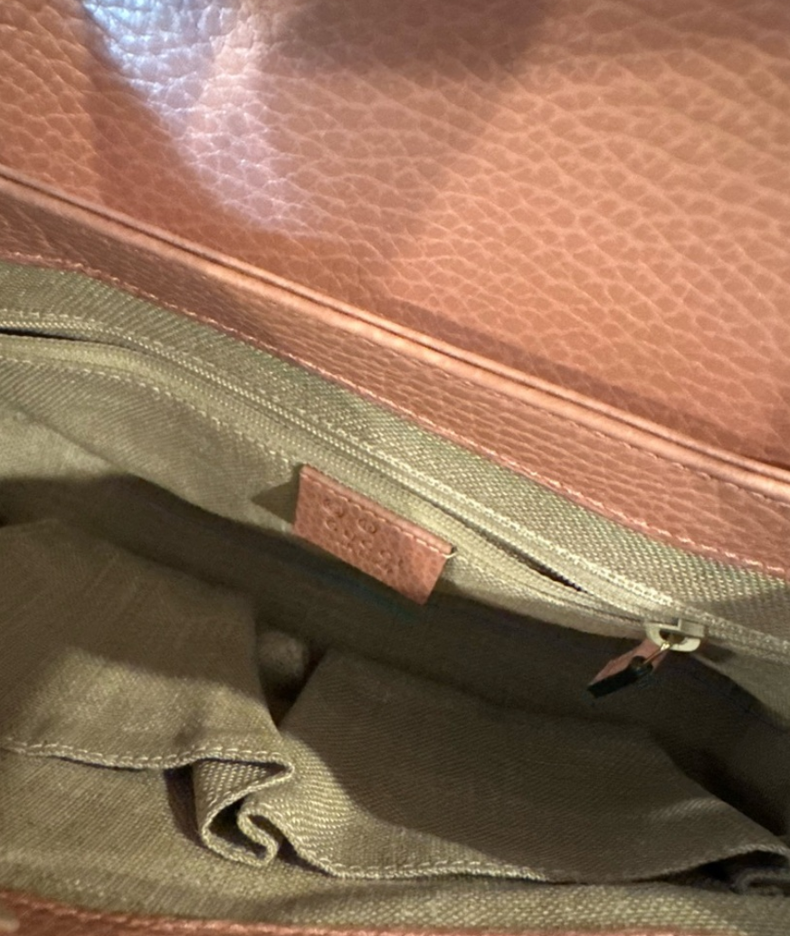 Gucci Pink Interlocking G Top Handbag