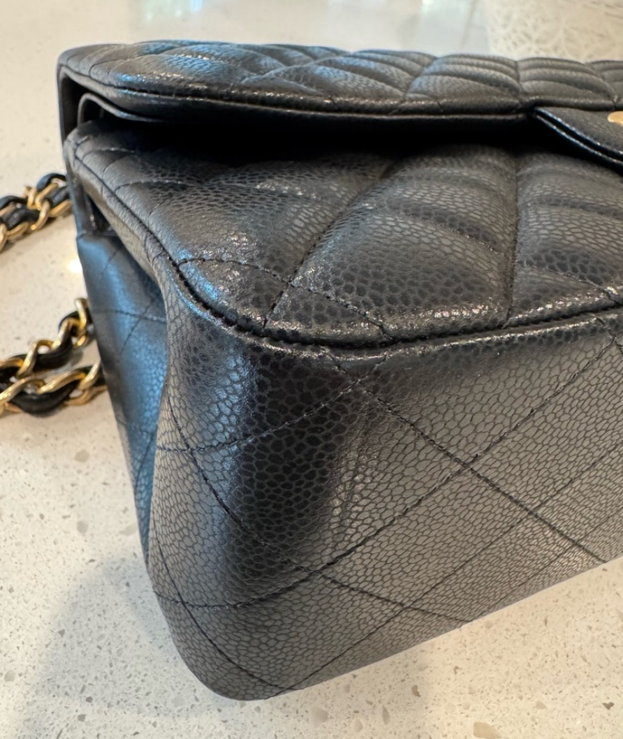 Chanel Caviar Jumbo Double Flap Bag