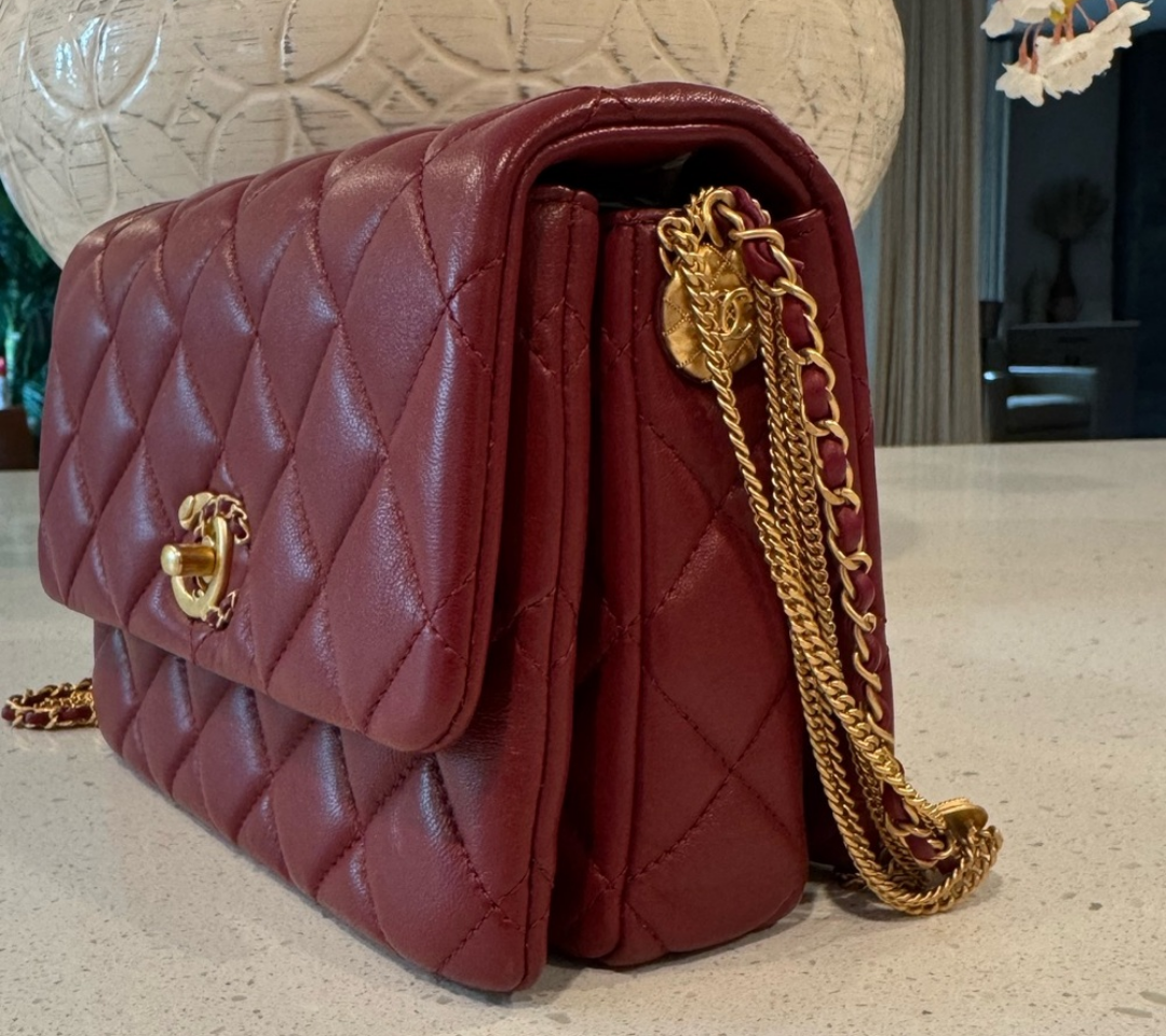 Chanel Precious Buttons Quilted Flap Bag