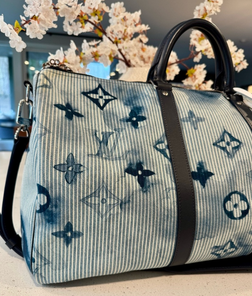 Louis Vuitton Virgil Abloh Blue Watercolor