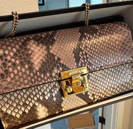 Gucci Python Wristlet