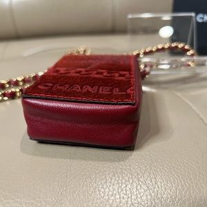 Chanel Ponyhair and leather lipstick bag