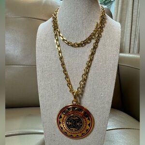Authentic Chanel  Medallion Chain Necklace