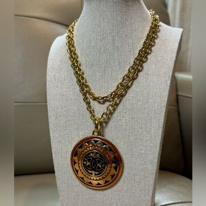 Authentic Chanel  Medallion Chain Necklace