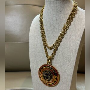 Authentic Chanel  Medallion Chain Necklace