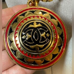 Authentic Chanel  Medallion Chain Necklace