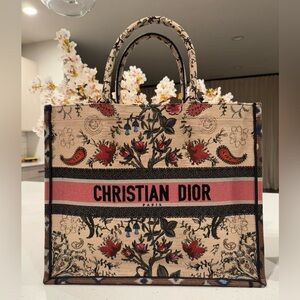 DIOR Large Floral Book Tote